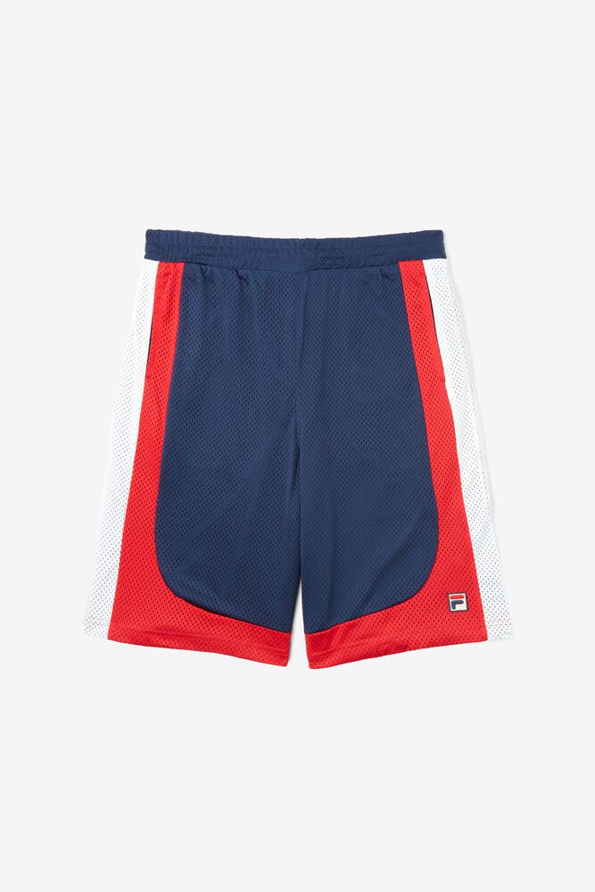 Fila Everly Navy/Red/White Shorts Mens - NZ 18042-OMXH